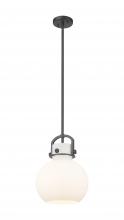 Innovations Lighting 410-1SM-BK-G410-10WH - Newton Sphere - 1 Light - 10 inch - Matte Black - Multi Pendant