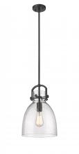 Innovations Lighting 410-1SM-BK-G412-10SDY - Newton Bell - 1 Light - 10 inch - Matte Black - Multi Pendant