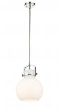 Innovations Lighting 410-1SM-PN-G410-10WH - Newton Sphere - 1 Light - 10 inch - Polished Nickel - Multi Pendant