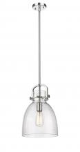 Innovations Lighting 410-1SM-PN-G412-10SDY - Newton Bell - 1 Light - 10 inch - Polished Nickel - Multi Pendant