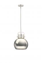 Innovations Lighting 410-1SM-PN-M410-10PN - Newton Sphere - 1 Light - 10 inch - Polished Nickel - Mini Pendant