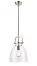 Innovations Lighting 410-1SM-SN-G412-10CL - Newton Bell - 1 Light - 10 inch - Satin Nickel - Multi Pendant