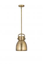 Innovations Lighting 410-1SS-BB-M412-8BB - Newton Sphere - 1 Light - 8 inch - Brushed Brass - Mini Pendant