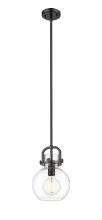 Innovations Lighting 410-1SS-BK-G410-8CL - Newton Sphere - 1 Light - 8 inch - Matte Black - Multi Pendant