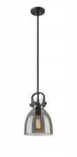 Innovations Lighting 410-1SS-BK-G412-8SM - Newton Bell - 1 Light - 8 inch - Matte Black - Multi Pendant