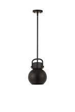 Innovations Lighting 410-1SS-BK-M410-8BK - Newton Sphere - 1 Light - 8 inch - Matte Black - Multi Pendant