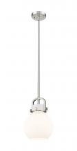 Innovations Lighting 410-1SS-SN-G410-8WH - Newton Sphere - 1 Light - 8 inch - Satin Nickel - Multi Pendant