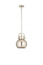 Innovations Lighting 410-1SS-SN-M410-8SN - Newton Sphere - 1 Light - 8 inch - Satin Nickel - Multi Pendant