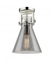 Innovations Lighting 411-1F-PN-G411-8SM - Newton Cone - 1 Light - 8 inch - Polished Nickel - Flush Mount