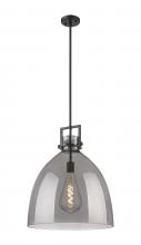 Innovations Lighting 411-1SL-BK-G412-18SM - Newton Bell - 1 Light - 18 inch - Matte Black - Pendant