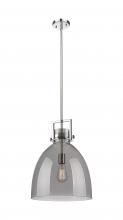 Innovations Lighting 411-1SL-PN-G412-14SM - Newton Bell - 1 Light - 14 inch - Polished Nickel - Pendant