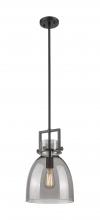 Innovations Lighting 411-1SM-BK-G412-10SM - Newton Bell - 1 Light - 10 inch - Matte Black - Mini Pendant