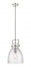 Innovations Lighting 411-1SM-PN-G412-10SDY - Newton Bell - 1 Light - 10 inch - Polished Nickel - Mini Pendant