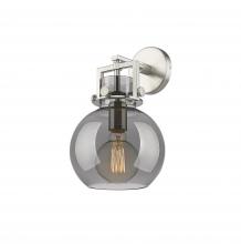 Innovations Lighting 411-1W-SN-G410-8SM - Newton Sphere - 1 Light - 8 inch - Satin Nickel - Sconce