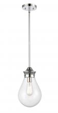  414-1S-PC-G4142-8 - Genesis - 1 Light - 8 inch - Polished Chrome - Cord hung - Mini Pendant