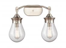  414-2W-SN-G4144-6 - Genesis - 2 Light - 18 inch - Satin Nickel - Bath Vanity Light