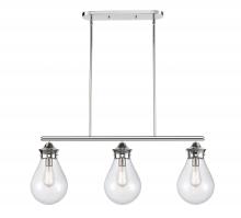  414-3I-PC-8SDY - Genesis - 3 Light - 39 inch - Polished Chrome - Cord hung - Island Light