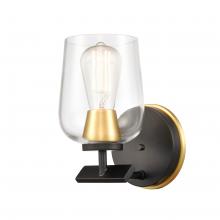  420-1W-BSG-CL - Remy - 1 Light - 5 inch - Black Satin Gold - Bath Vanity Light