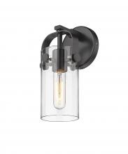 Innovations Lighting 423-1W-BK-4CL - Pilaster - 1 Light - 5 inch - Matte Black - Sconce