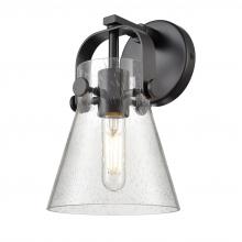  423-1W-BK-G411-6SDY - Pilaster II Cone - 1 Light - 7 inch - Matte Black - Sconce