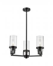 Innovations Lighting 426-3CR-BK-G426-8CL - Utopia - 3 Light - 22 inch - Matte Black - Pendant