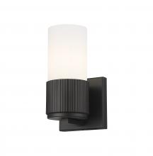 Innovations Lighting 428-1W-BK-G428-7WH - Bolivar - 1 Light - 5 inch - Matte Black - Sconce