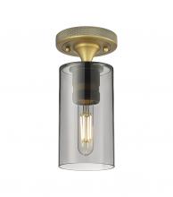 Innovations Lighting 434-1F-BB-G434-7SM - Crown Point - 1 Light - 5 inch - Brushed Brass - Flush Mount