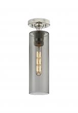 Innovations Lighting 434-1F-PN-G434-12SM - Crown Point - 1 Light - 5 inch - Polished Nickel - Flush Mount