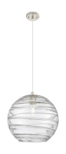 Innovations Lighting 434-1P-PN-G1213-12CL - Crown Point - 1 Light - 12 inch - Polished Nickel - Pendant