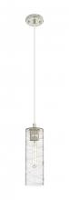 Innovations Lighting 434-1P-PN-G434-12DE - Crown Point - 1 Light - 5 inch - Polished Nickel - Pendant