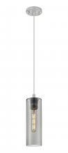 Innovations Lighting 434-1P-SN-G434-12SM - Crown Point - 1 Light - 5 inch - Satin Nickel - Pendant