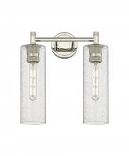 Innovations Lighting 434-2W-PN-G434-12SDY - Crown Point - 2 Light - 14 inch - Polished Nickel - Bath Vanity Light