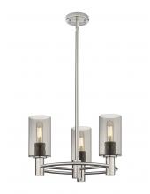 Innovations Lighting 434-3CR-SN-G434-7SM - Crown Point - 3 Light - 18 inch - Satin Nickel - Pendant