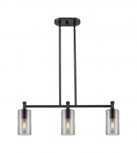 Innovations Lighting 434-3I-BK-G434-7SM - Crown Point - 3 Light - 31 inch - Matte Black - Island Light