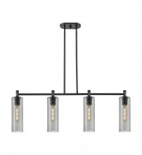 Innovations Lighting 434-4I-BK-G434-12SM - Crown Point - 4 Light - 44 inch - Matte Black - Island Light