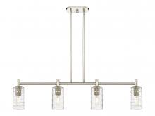 Innovations Lighting 434-4I-PN-G434-7DE - Crown Point - 4 Light - 44 inch - Polished Nickel - Island Light