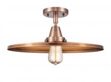 Innovations Lighting 447-1C-AC-MFR-AC-16 - Appalachian - 1 Light - 16 inch - Antique Copper - Flush Mount