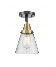 Innovations Lighting 447-1C-BAB-G64 - Cone - 1 Light - 6 inch - Black Antique Brass - Flush Mount