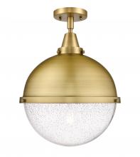 Innovations Lighting 447-1C-BB-HFS-124-BB - Hampden - 1 Light - 13 inch - Brushed Brass - Flush Mount