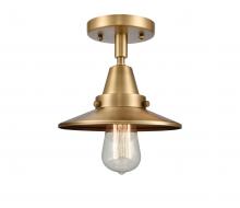 Innovations Lighting 447-1C-BB-M4 - Railroad - 1 Light - 8 inch - Brushed Brass - Flush Mount