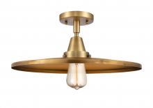 Innovations Lighting 447-1C-BB-MFR-BB-16 - Appalachian - 1 Light - 16 inch - Brushed Brass - Flush Mount