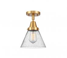 Innovations Lighting 447-1C-SG-G44 - Cone - 1 Light - 8 inch - Satin Gold - Flush Mount