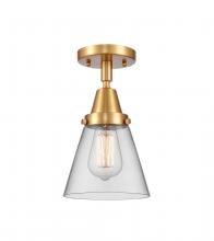 Innovations Lighting 447-1C-SG-G62 - Cone - 1 Light - 6 inch - Satin Gold - Flush Mount