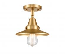 Innovations Lighting 447-1C-SG-M4 - Railroad - 1 Light - 8 inch - Satin Gold - Flush Mount