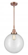 Innovations Lighting 447-1S-AC-G202-12 - Beacon - 1 Light - 12 inch - Antique Copper - Mini Pendant