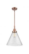 Innovations Lighting 447-1S-AC-G44-L - Cone - 1 Light - 12 inch - Antique Copper - Mini Pendant