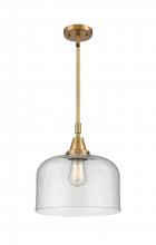 Innovations Lighting 447-1S-BB-G74-L - Bell - 1 Light - 12 inch - Brushed Brass - Mini Pendant
