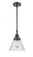 Innovations Lighting 447-1S-BK-G44 - Cone - 1 Light - 8 inch - Matte Black - Mini Pendant