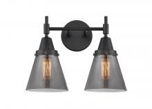 Innovations Lighting 447-2W-BK-G63 - Cone - 2 Light - 15 inch - Matte Black - Bath Vanity Light