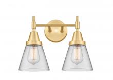 Innovations Lighting 447-2W-SG-G62 - Cone - 2 Light - 15 inch - Satin Gold - Bath Vanity Light